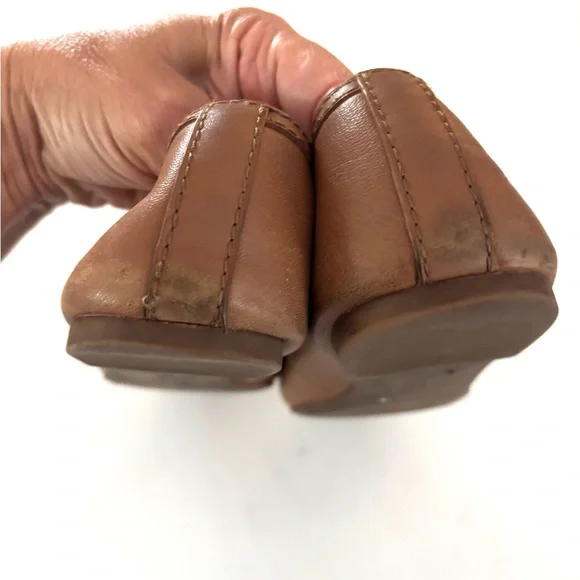 TORY BURCH•tan leather ballet flats 9.5 EUC - Picture 4 of 11